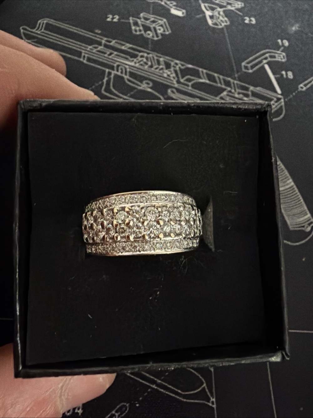 18k White Gold Levian Diamond Ring